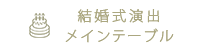 結婚式演出メインテーブル